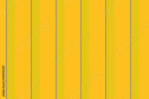 Individuality vertical seamless lines, contour texture background fabric. Dye textile stripe pattern vector in amber and yellow colors.