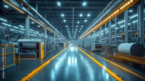 Industrial Factory Interior.