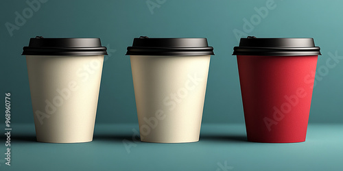 Wallpaper Mural Photo of a hot coffee in a paper cup Torontodigital.ca