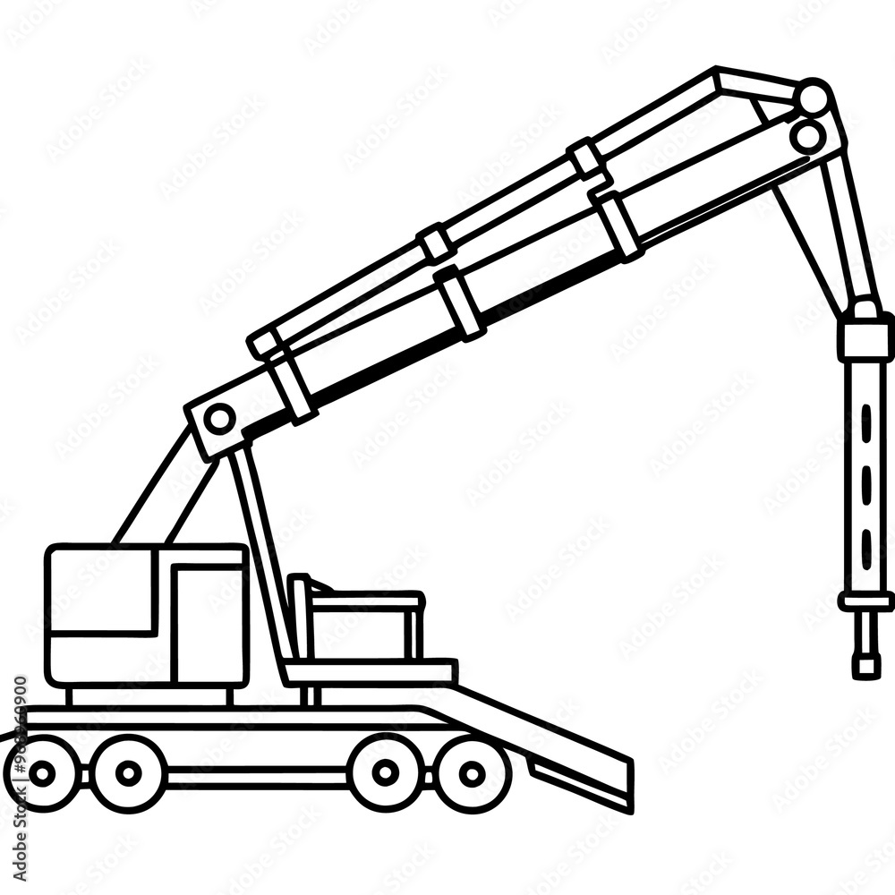 concrete pump machine outline coloring book page line art drawing concrete pump machine outline coloring book page line art drawing