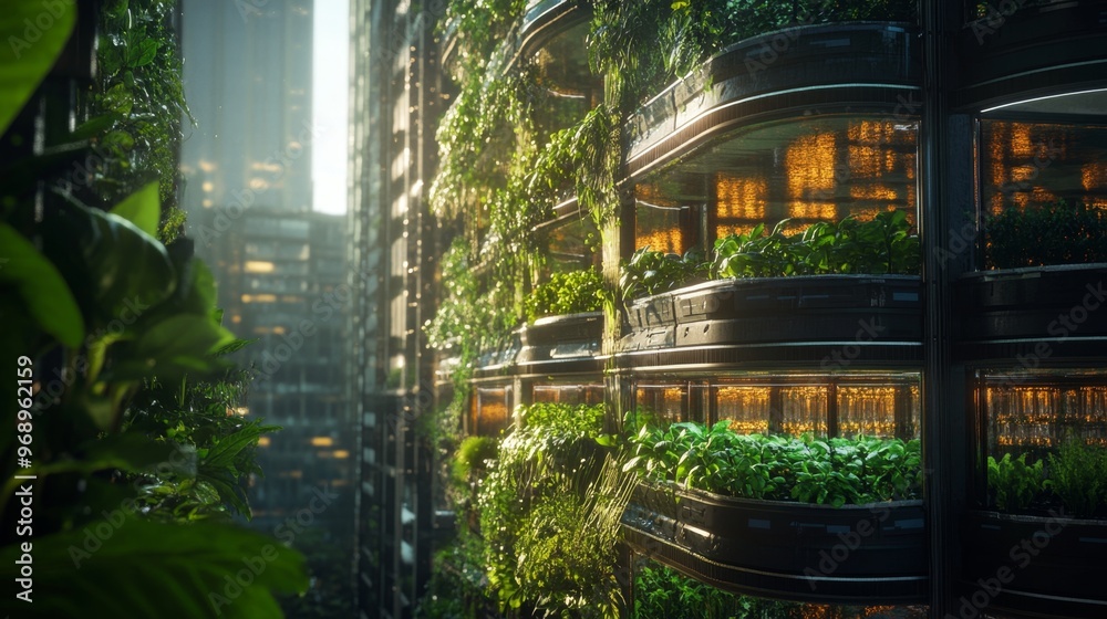 Obraz premium Green Cityscape.