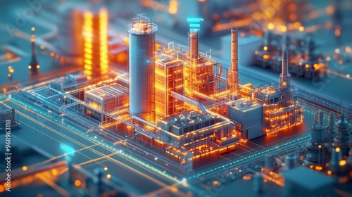 Wallpaper Mural Industrial Complex. Torontodigital.ca