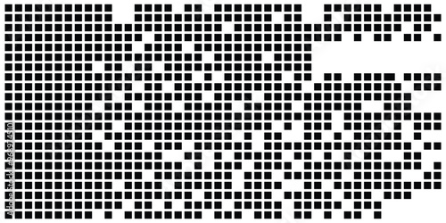 Pixel disintegration backgound design vector