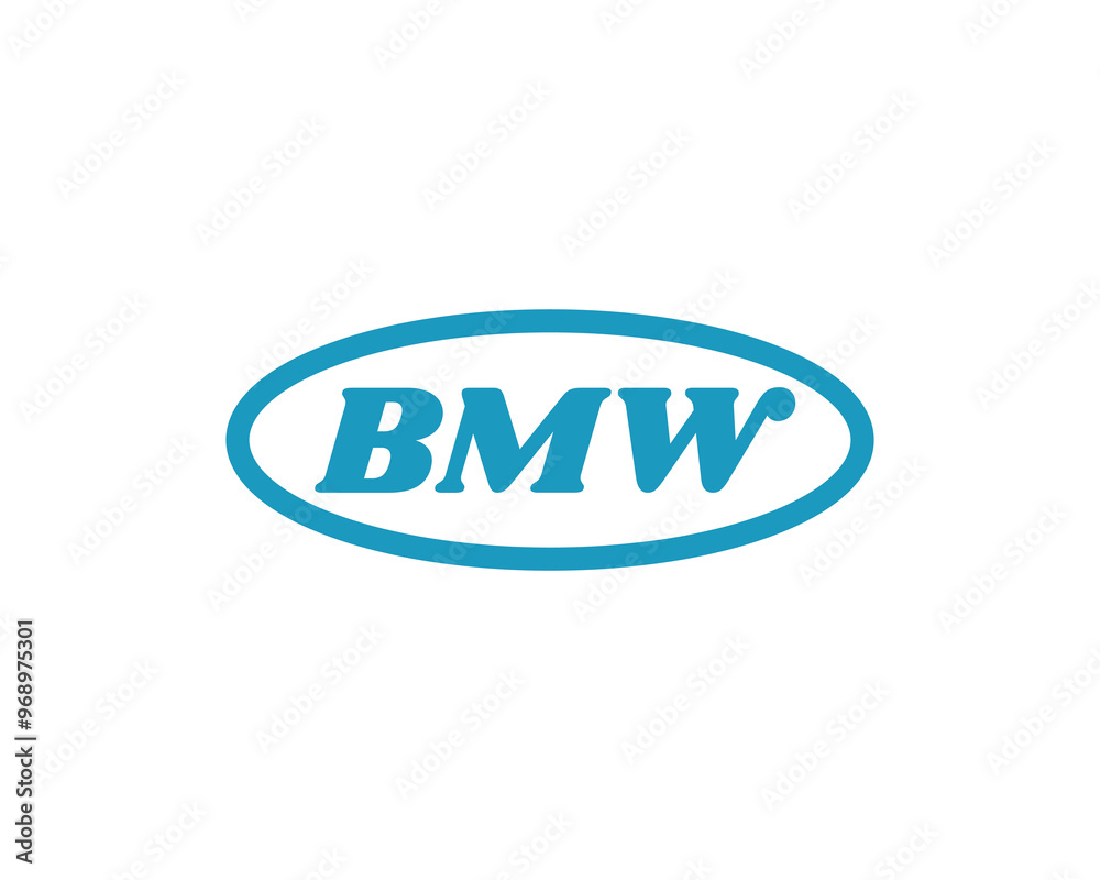 B M W logo design vector template. B M W logo design vector template.
