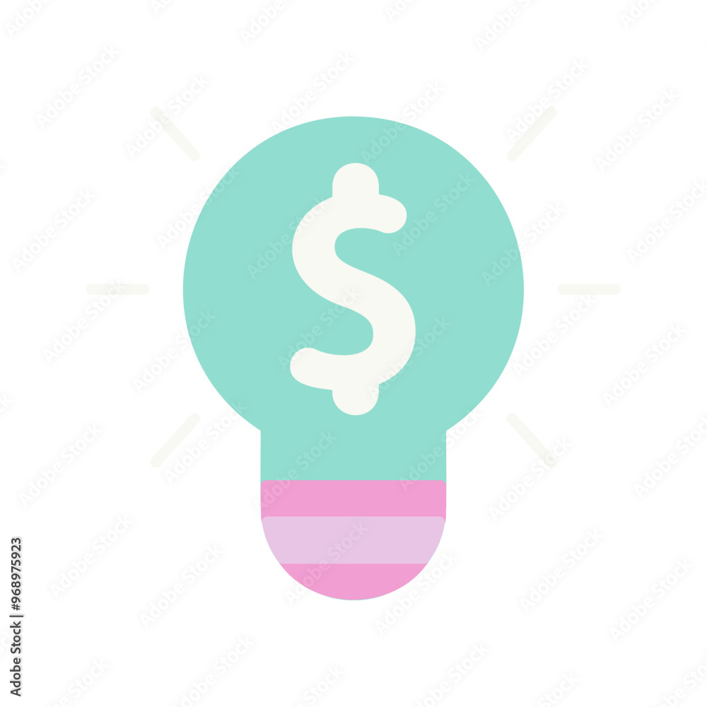 light bulb with dollar sign light bulb with dollar sign