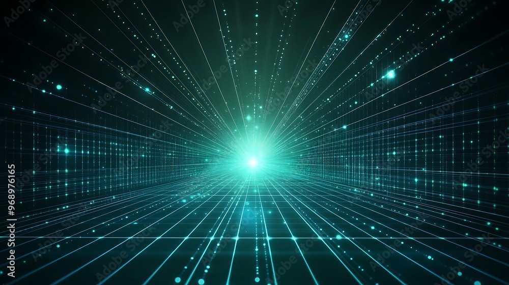 A captivating abstract background featuring glowing lines and particles, creating a sense of depth and movement in a digital universe. A captivating abstract background featuring glowing lines and particles, creating a sense of depth and movement in a digital universe.
