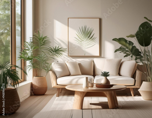 Close-Up Depiction of a Minimal Lifestyle Concept, Featuring Simplified Living Spaces, Decluttered Environments, and Essentialist Designs photo