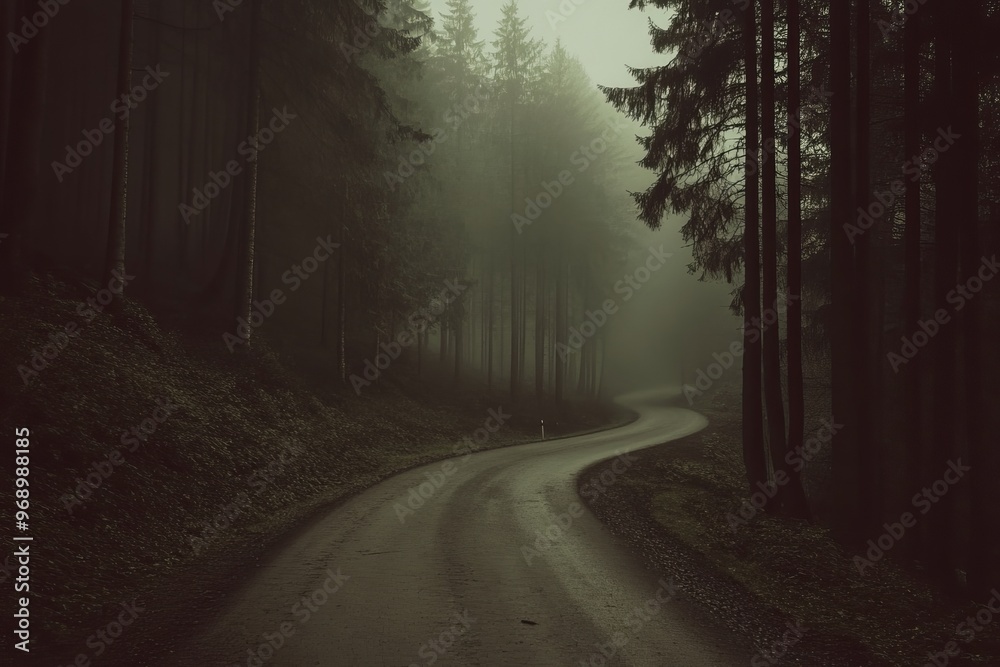 A dark and mysterious forest surrounds Brockenstraße A dark and mysterious forest surrounds Brockenstraße