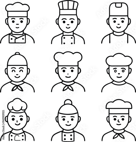Restaurant Chef Logo Icons