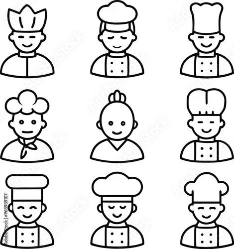 Creative Chef Logo Icon Bundle