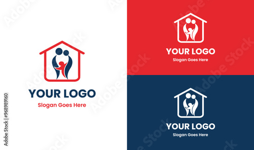 care, home, child care logo, home care, kids care, health, house, senior citizen logo, 