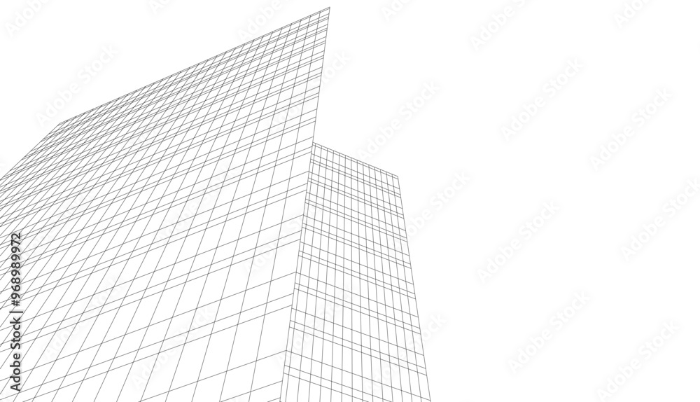 architecture building vector 3d drawing architecture building vector 3d drawing