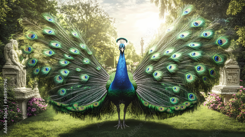 Obraz premium peacock feather and feathers