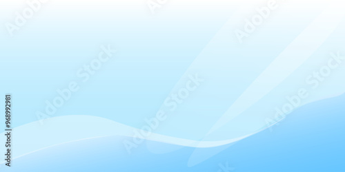 Abstract white wavy glowing lines on a blue background. Futuristic digital high-technology pattern simple