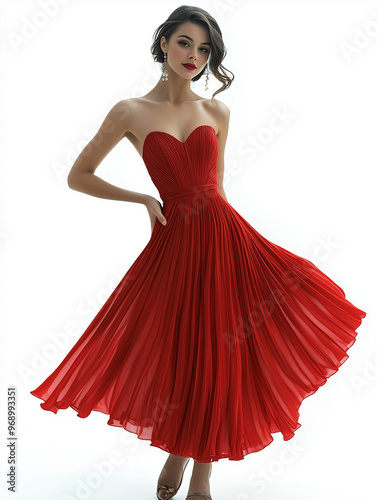 A stylish fashion model in ...