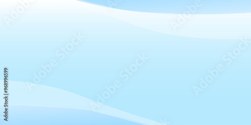 Abstract white wavy glowing lines on a blue background. Futuristic digital high-technology pattern for banner