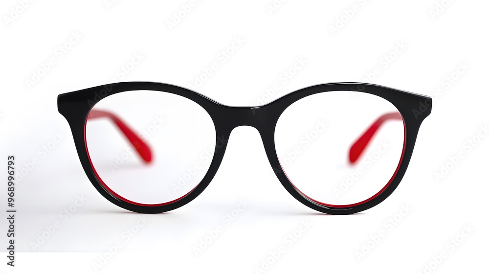 Fashion glasses plastic-framed isolated on white background Fashion glasses plastic-framed isolated on white background
