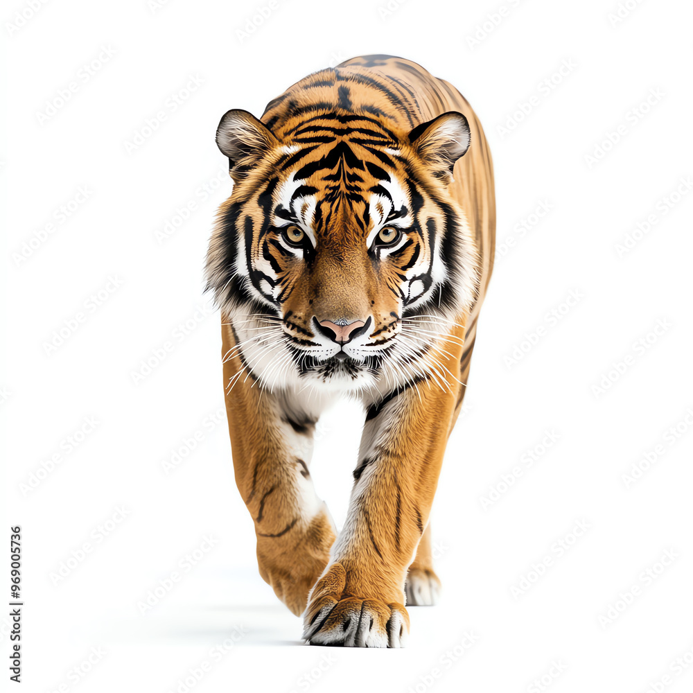 Naklejka premium tiger on white background, AI generated