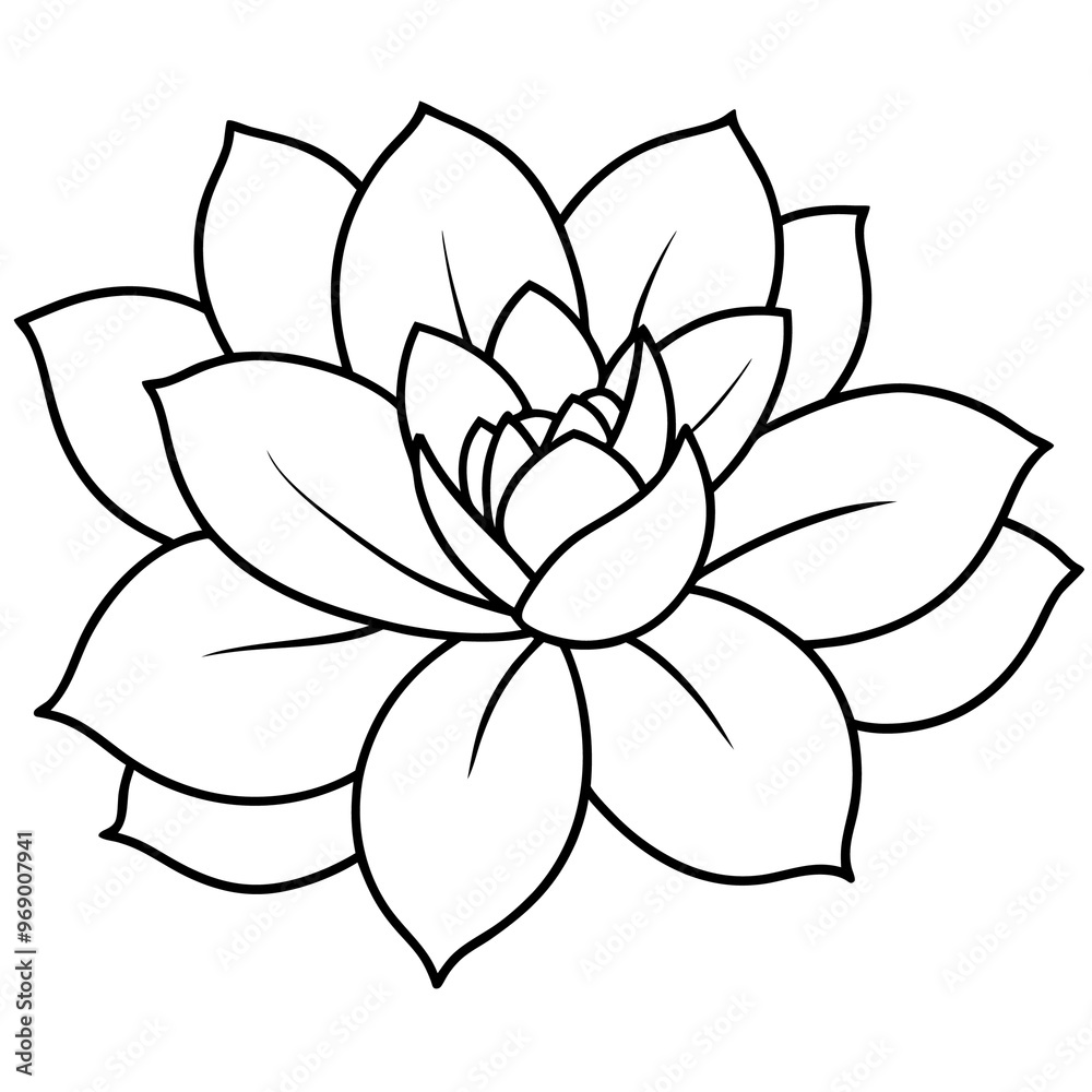 hand drawn flower icons outline coloring book page line art drawing hand drawn flower icons outline coloring book page line art drawing