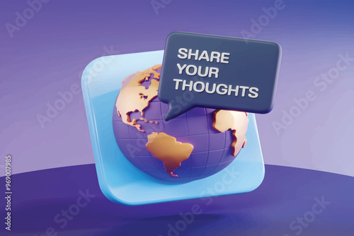 mobile phone app icon. Software concept, 3D social media icons