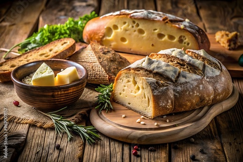 Rustic Bread and Cheese