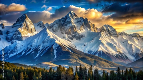 Snow Capped Peaks