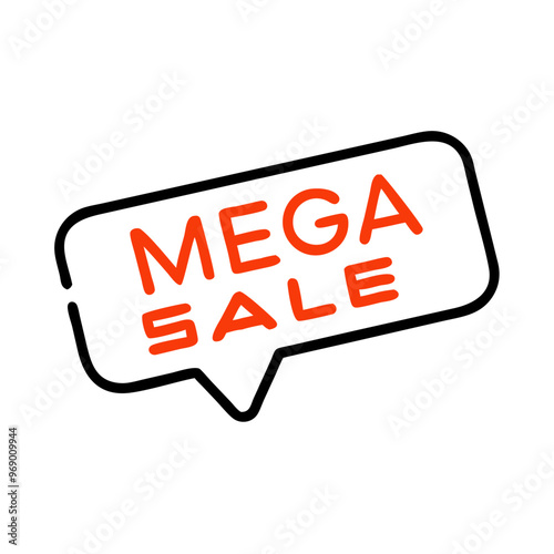 Mega sale icon photo