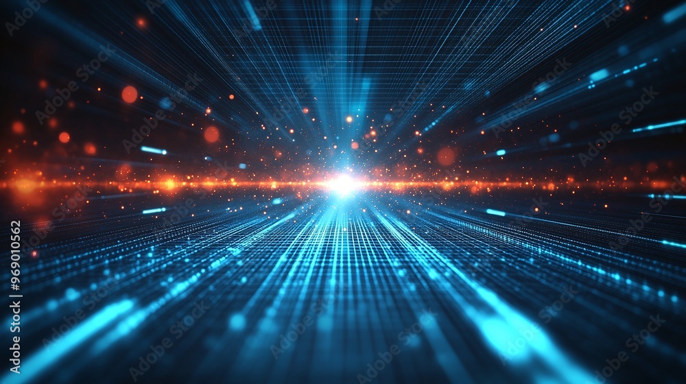 Dynamic abstract background with glowing lines and particles, representing speed, technology, and digital innovation. Dynamic abstract background with glowing lines and particles, representing speed, technology, and digital innovation.