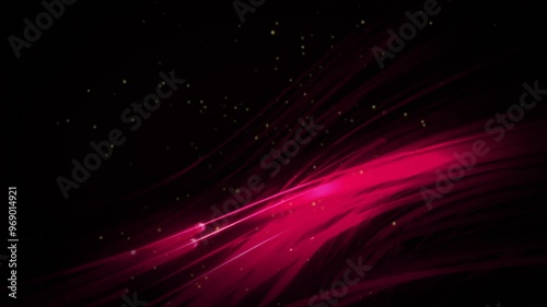 Animation of red trails on black background photo