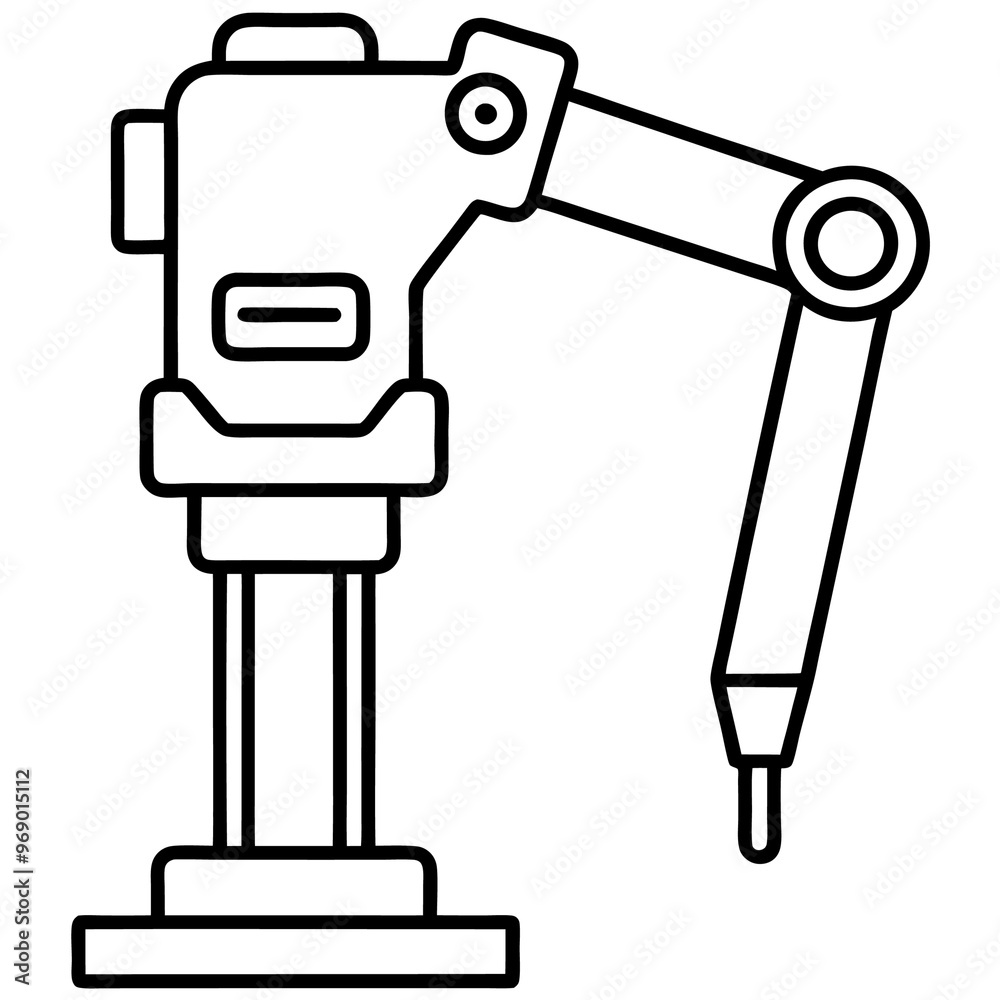 hydraulic hammer machine outline coloring book page line art drawing hydraulic hammer machine outline coloring book page line art drawing