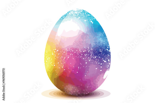 Colorful Vector Easter Egg Gradient Mesh
