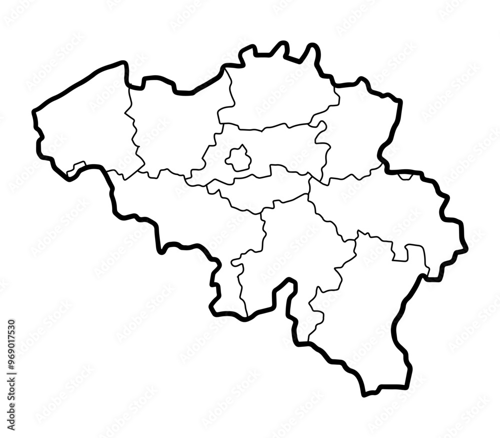 Belgium country outline map with border. Hand drawn illustration vector.
Belgium country outline map with border. Hand drawn illustration vector.