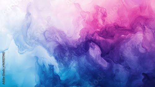 watercolor gradient texture background, transitioning from deep blue at the bottom to light purple at the top