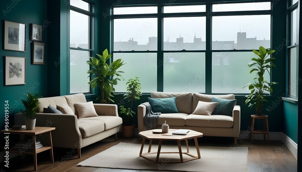 Photo modern style interior room 3d illustration Interior frame living room with colorful white sofa,led with blank frame Photo modern style interior room 3d illustration Interior frame living room with colorful white sofa,led with blank frame