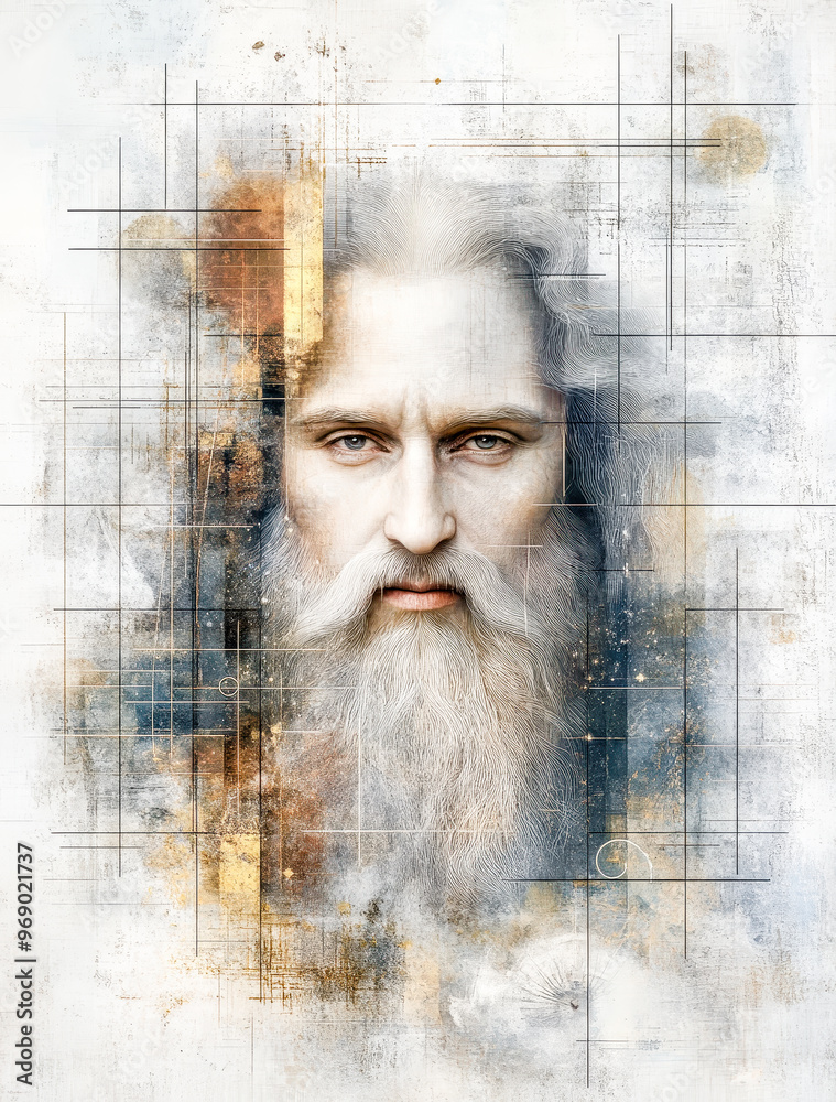 Zeus, the Mighty Greek God of Thunder in Majestic Pose Amidst the ...