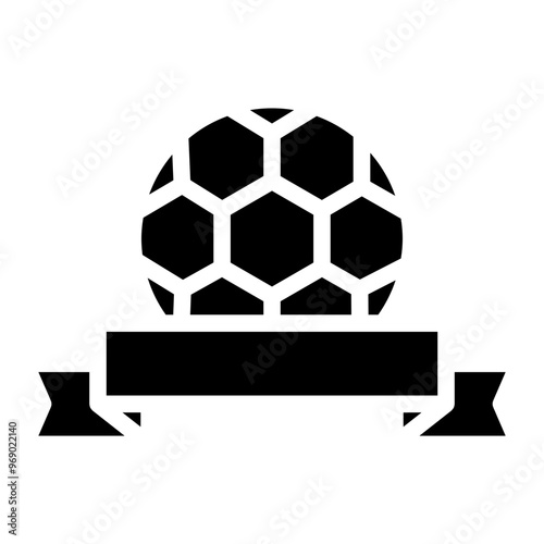 soccer ball glyph 