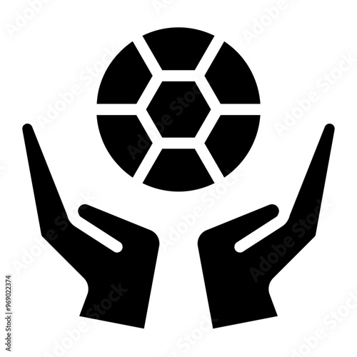 soccer ball glyph 