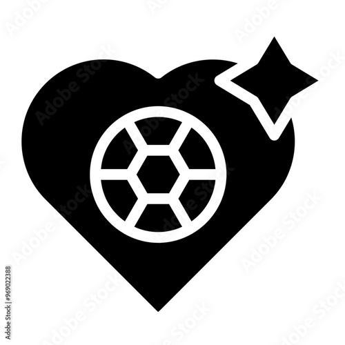 soccer ball glyph 