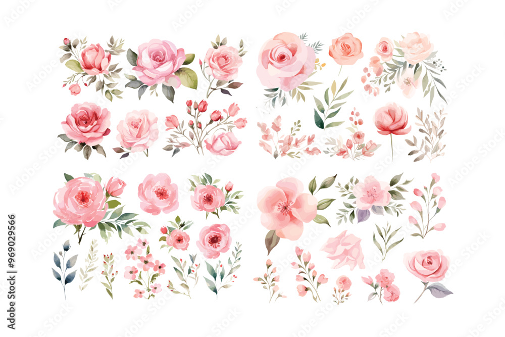 watercolor flowers Bandile watercolor flowers Bandile
