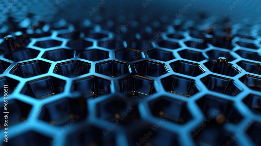 Fototapeta premium Macro view of graphene aerogel nanostructure