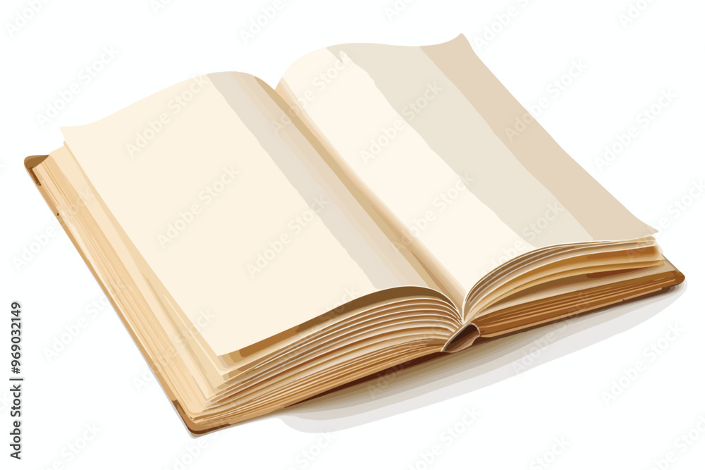 Minimalist Empty Notebook Vector Illustration Minimalist Empty Notebook Vector Illustration