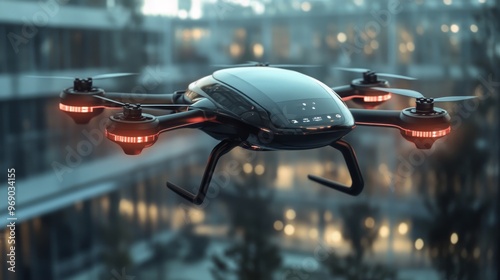 Autonomous AI-guided security drones patrolling corporate campuses and public venues: AI-driven drones monitoring for potential security threats and responding in real-time.