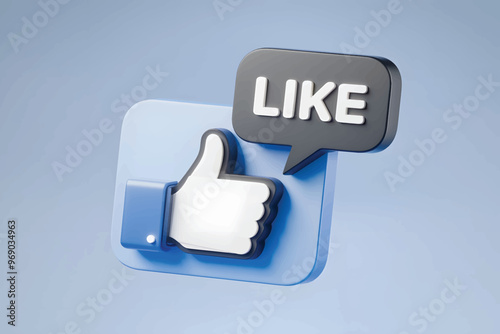 mobile phone app icon. Software concept, 3D social media icons