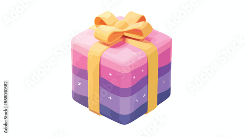 Elegant Gift Box Icon in Aspect Ratio 16:9