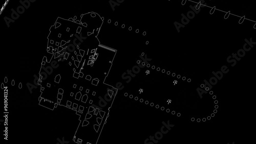 Wallpaper Mural Generic Luxury Mansion, castle like, Seamless Looped Rotating animation Torontodigital.ca