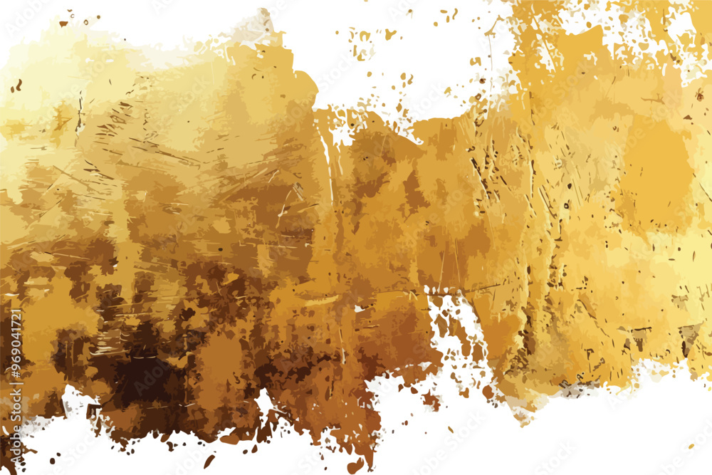 Golden Texture Clipart Isolated on White Background Golden Texture Clipart Isolated on White Background
