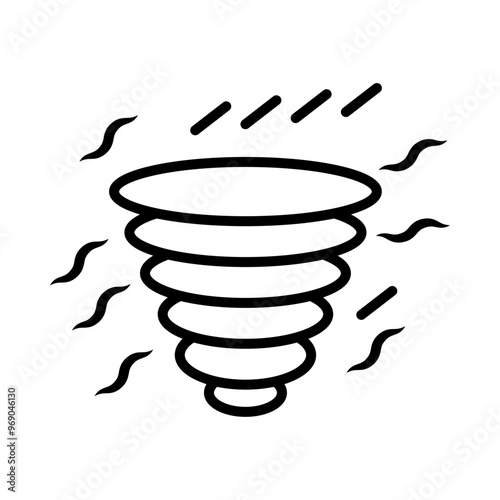Disaster line icon