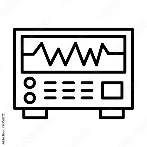 Seismograph line icon