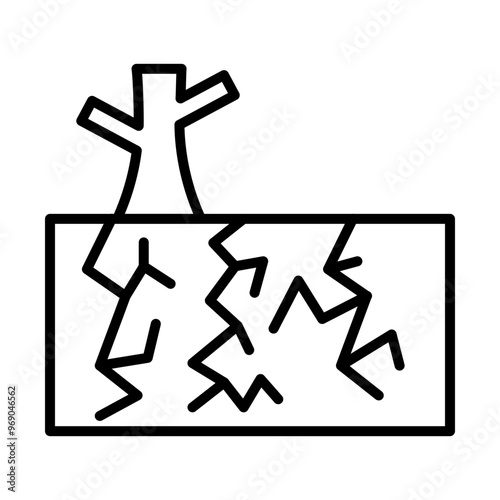 Drought line icon