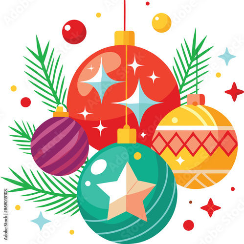 christmas tree vector art 
